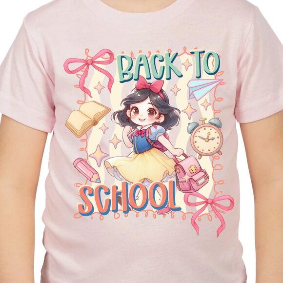 Princess Snow White Chibi Back to school Graphic T-shirt for kids - Picture 3 of 5